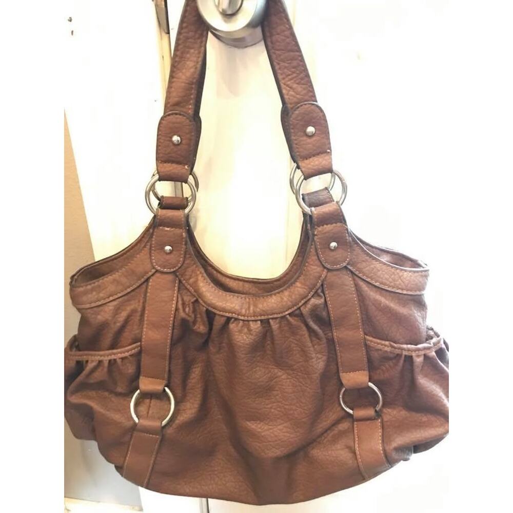 NWT ROSETTI Power Play HANDBAG/ PURSE Cognac Brown Large Satchel $55.00 MSRP